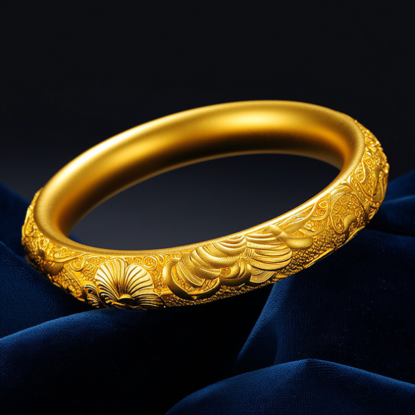 粗金手镯图片
