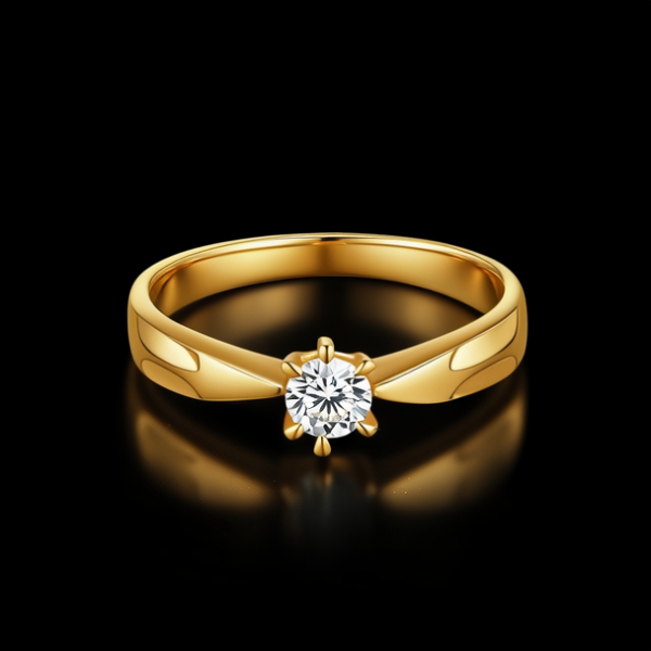 金戒指女士图片