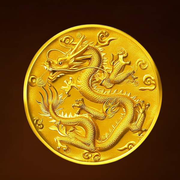 金龙黄金项链图片