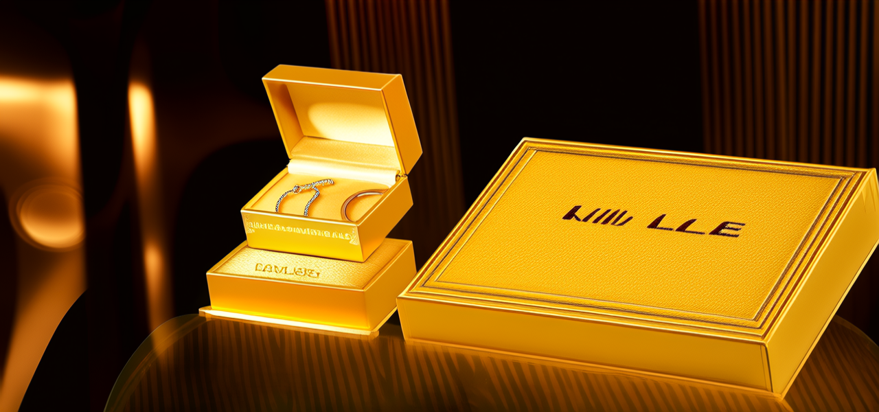 黄金首饰盒子图片