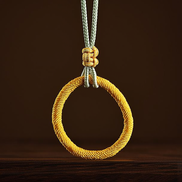 金坠子编绳子的图片