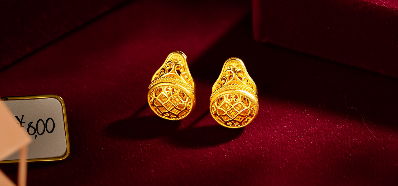 黄金耳坠图片和价格