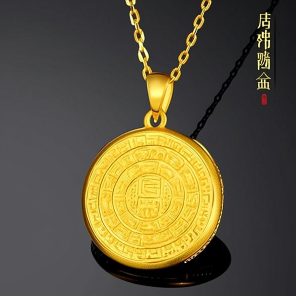 男士吊坠黄金图片大全